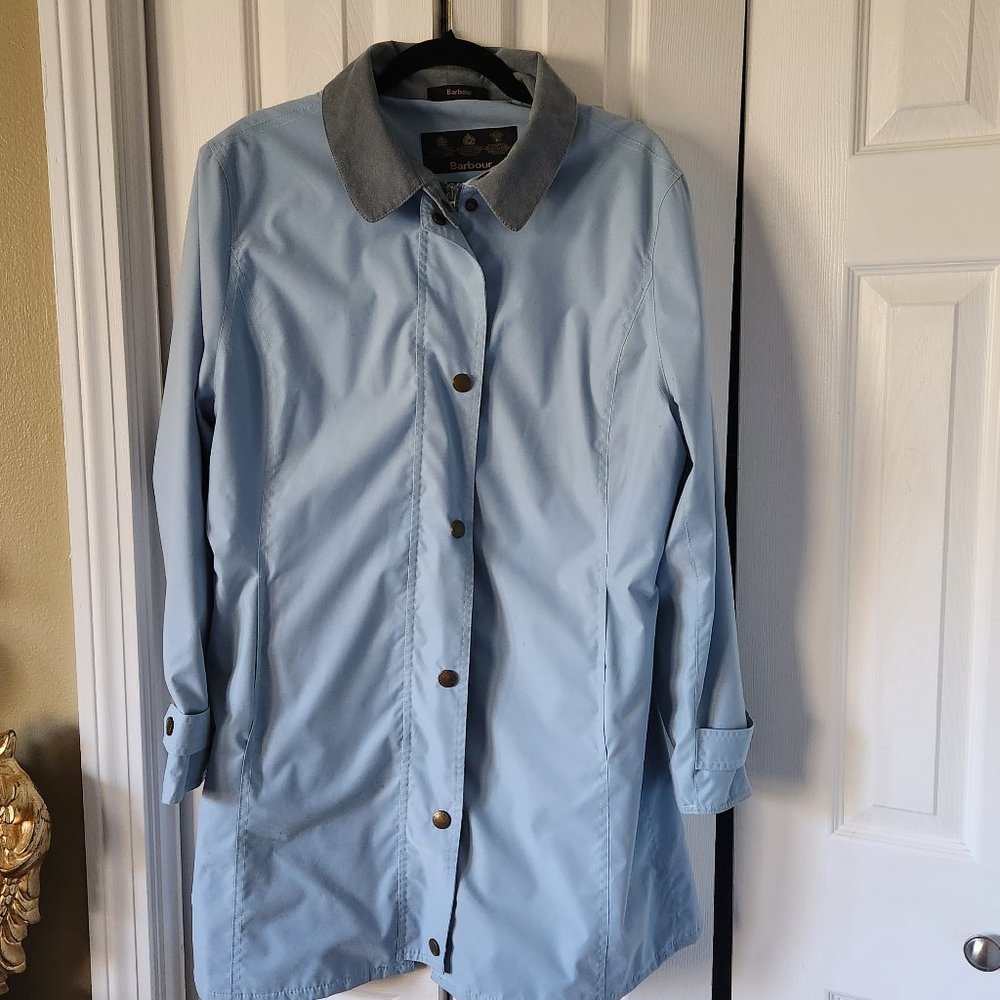 Barbour Newmarket Jacket L496, Light Blue US size 12